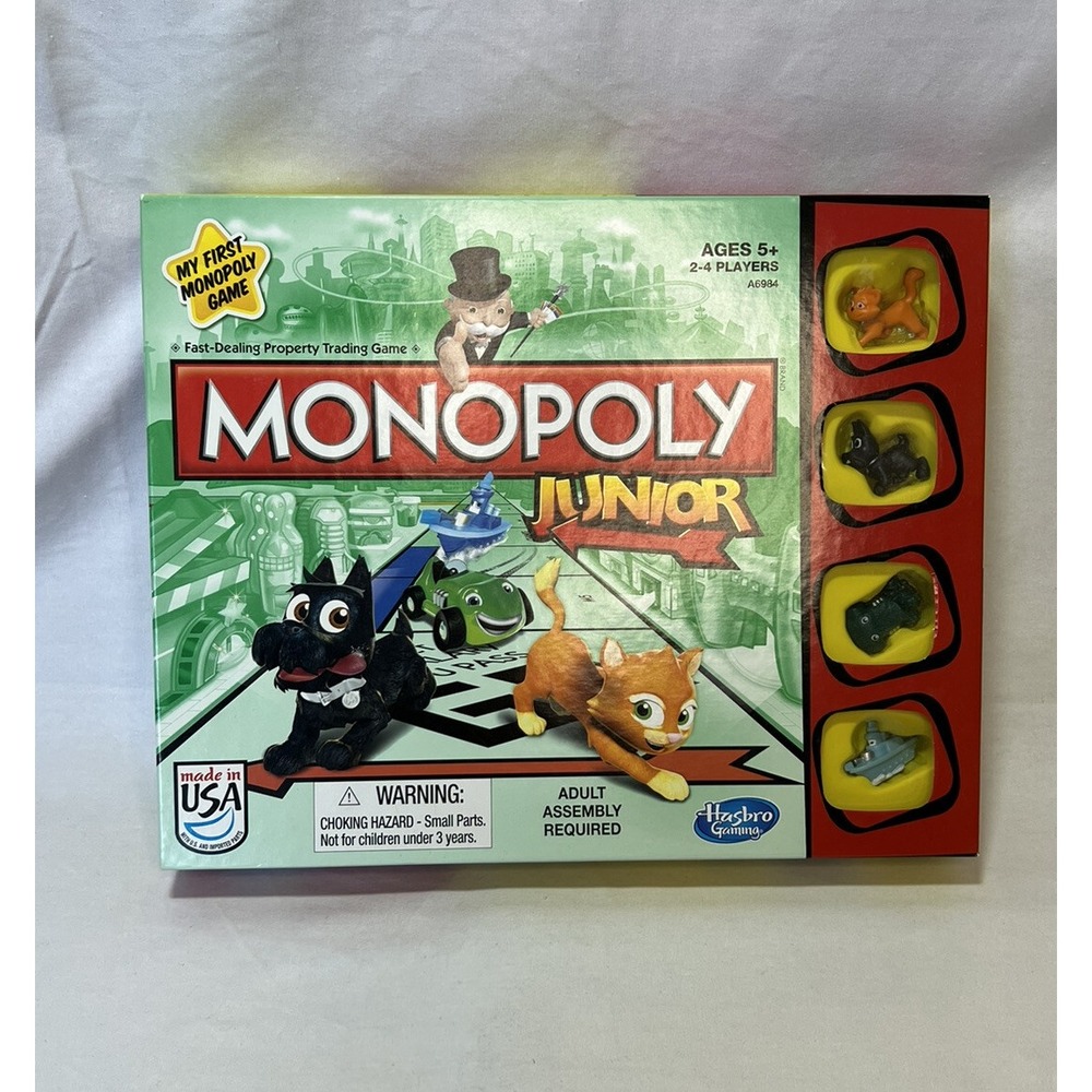 Monopoly Junior Board Game My First Hasbro 2013‎ Complete